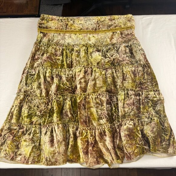 Mix Nouveau Velvet Tiered Skirt - Size 12 - Picture 2 of 8